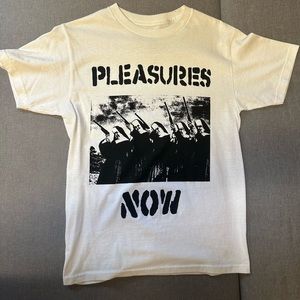 Pleasures white t shirt